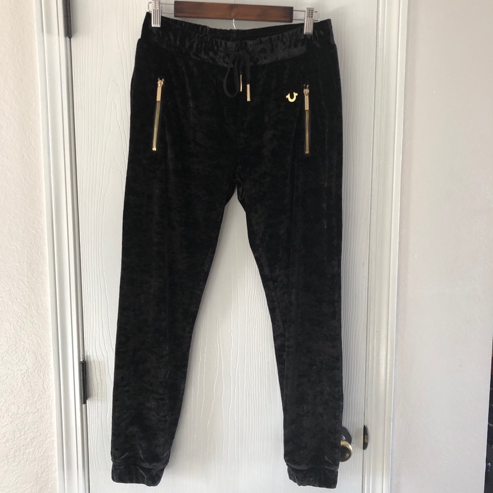 True Religion Crushed Velvet Jogger